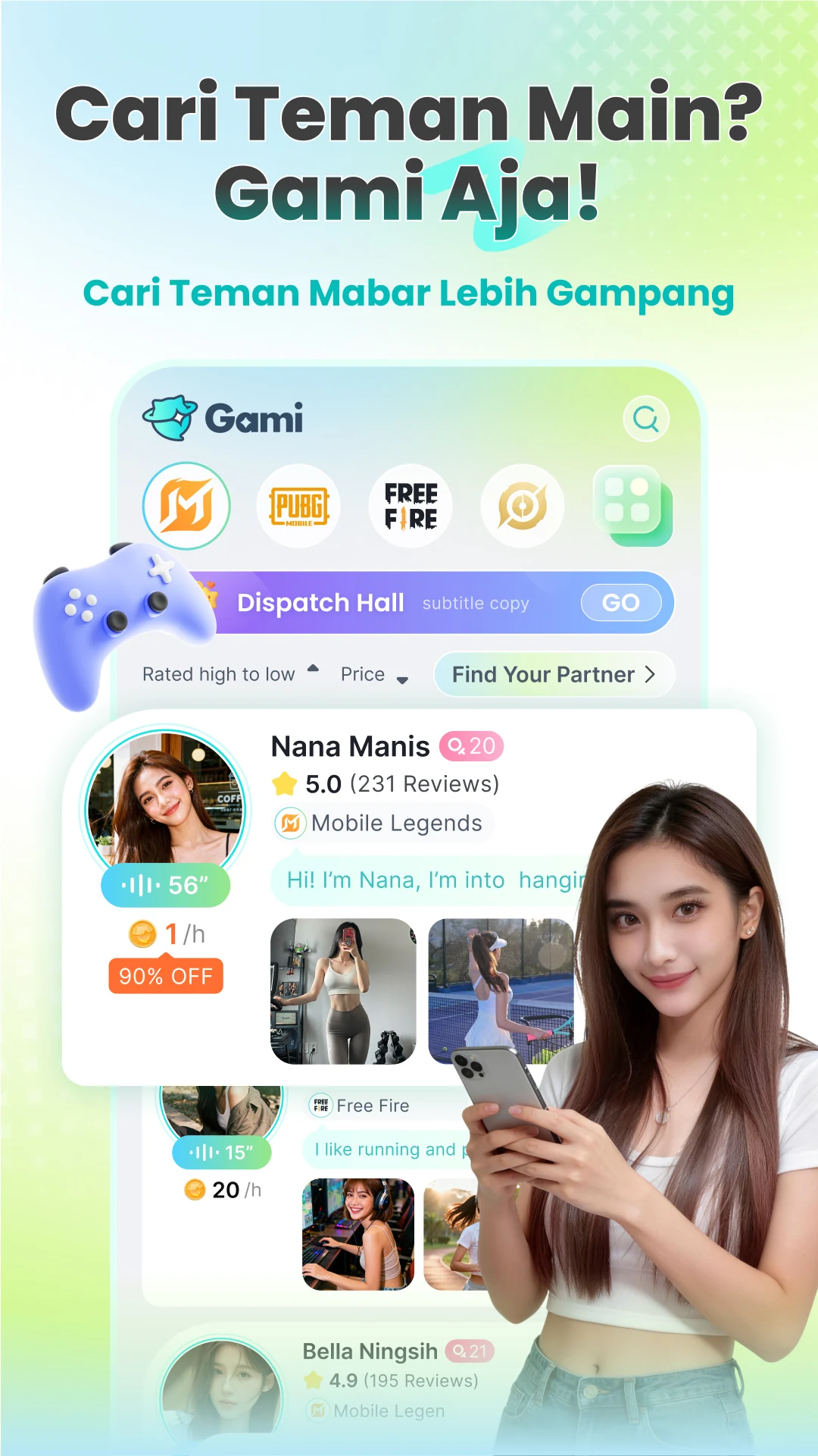 Gami-Gamer Buddy & Voice Party screenshot